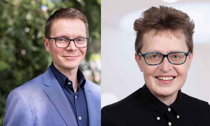 Arno Kourula (L) and Ans Kolk