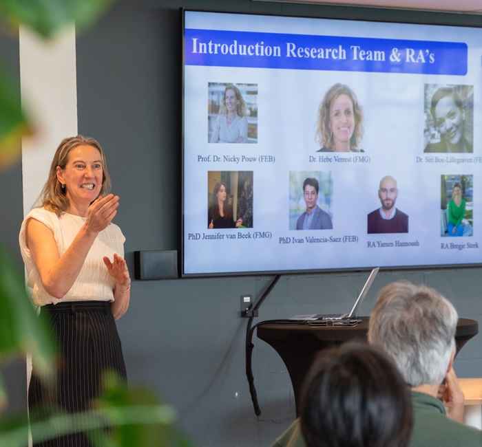 Nicky Pouw at the Centre's launch