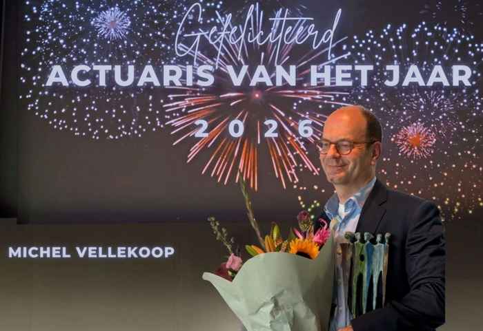 Michel Vellekoop at the award ceremony